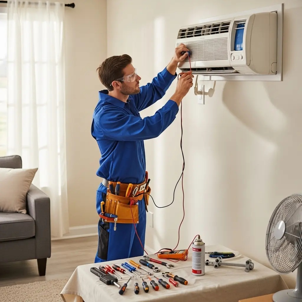 Bayraklı Hotpoint Hotpoint klima gaz dolumu ve bakım – Enerji verimliliği artırıldı. - Teknik servis örneği